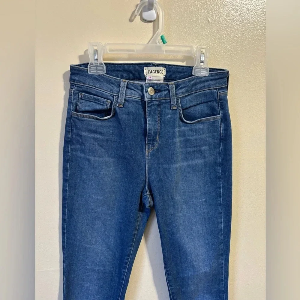 L’AGENCE Margot Jean Skinny High Rise Light Vintage Size 26 - Picture 13 of 15